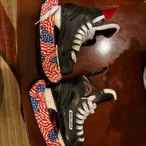 Bauer Kids Black and Red Hockey Skates